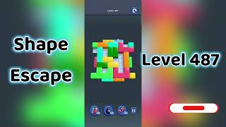Celebrity 🔥 Shape Escape Level 487 Walkthrough | Can You Solve It? 🧠💥 Net Worth
