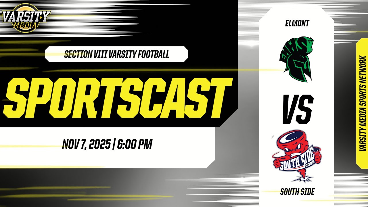 SPORTSCAST | Elmont vs South Side | Varsity Football | 11/7