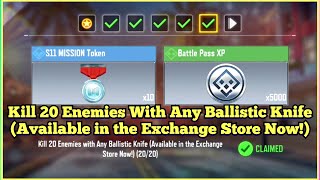 CODMobile Kill 20 Enemies With Any Ballistic Knife Available in the Exchange Store Now Task Complete