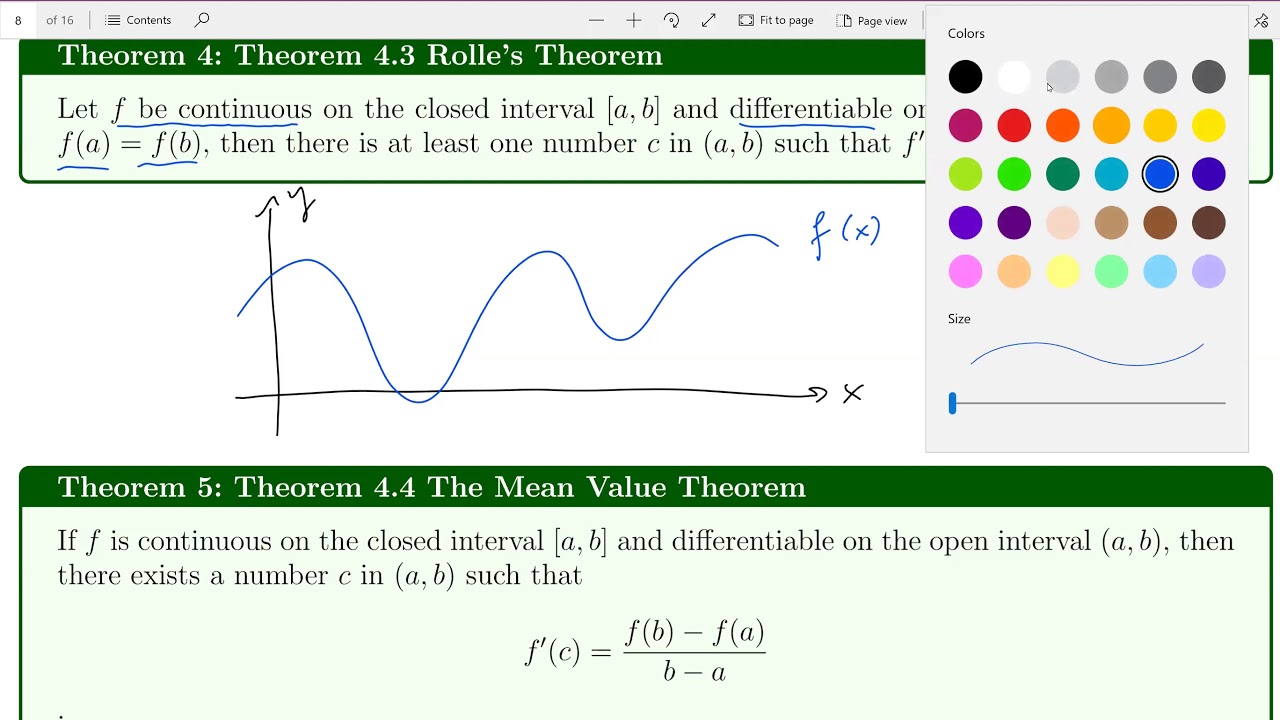 Section 4.2: Rolle's Theorem and the Mean Value Theorem - YouTube