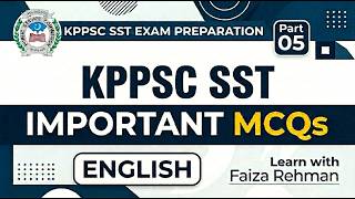 KPPSC Test Preparation for SST | Important English MCQs | Part 5