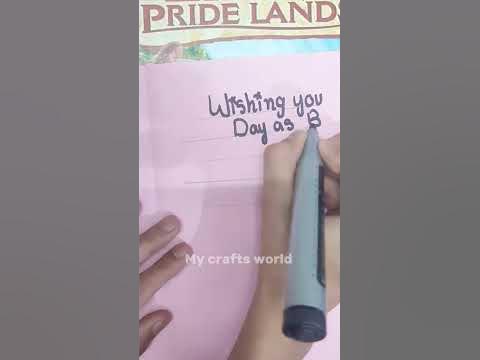 DIY Origami cute 🥰 birthday card Idea for your bestie | My crafts world ...