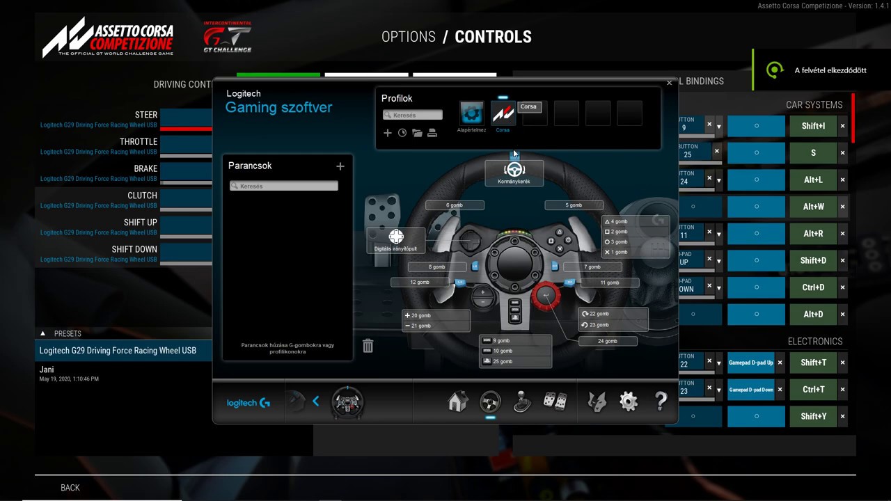 assetto corsa thrustmaster control panel