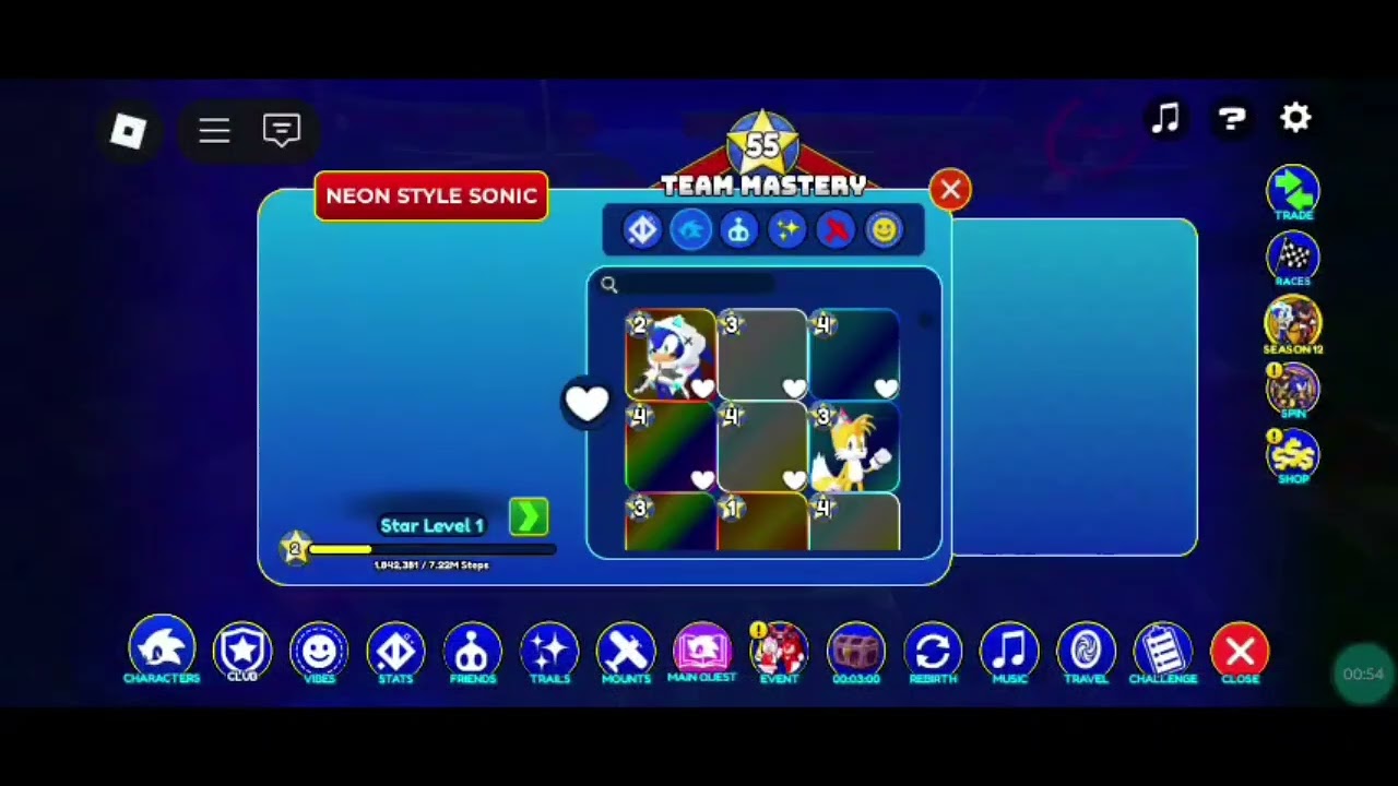 Showcasing neon style Sonic