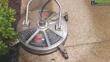 Exposed aggregate driveway cleaning