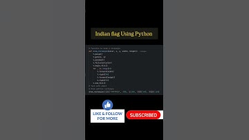 Indian flag Using Python #engineering #technology #coding #programming #education #trending #python