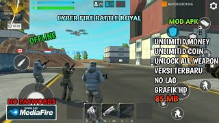 Game Battle royal Offline, Cyber fire mod apk screenshot 2