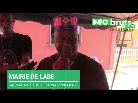 Discours vice maire Labé lors du lancement des activités d'assainissement