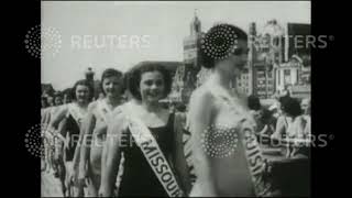 1937 Choosing Miss America at Atlantic City