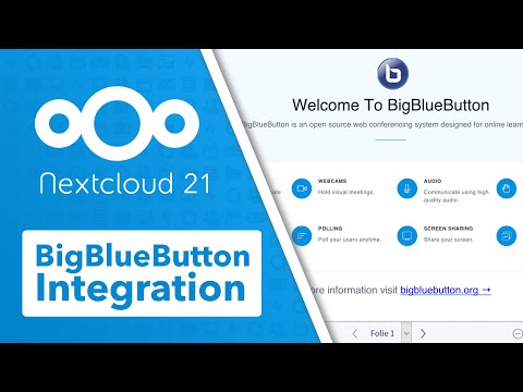 Nextcloud BigBlueButton Integration - Übersicht und Einrichtungsanleitung