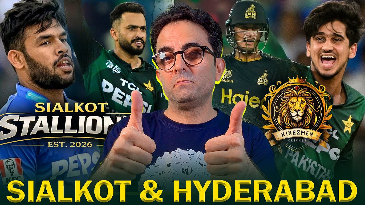 Hyderabad & Sialkot Stallionz retentions ahead of PSL Auction 2026!