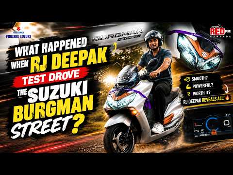 Suzuki Burgman Street | Test Drive by RJ Deepak | Real Feedback | Exclusive | REDFM | Hinkal