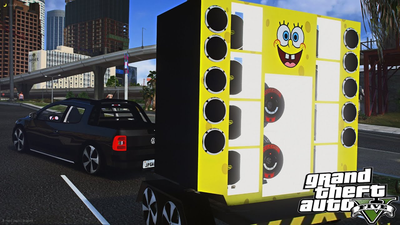 Japãozin - Carinha de Neném - GTA V - Saveiro com Paredão.