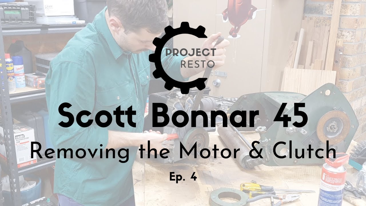 Project Resto Ep4 Scott Bonnar 45 Removing the Motor and Clutch
