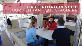 Premier jour du stage initiation en catamaran