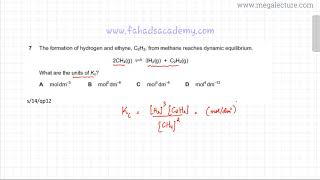 7 - 9701_s14_qp_12 (AS) : Equilibrium Constant