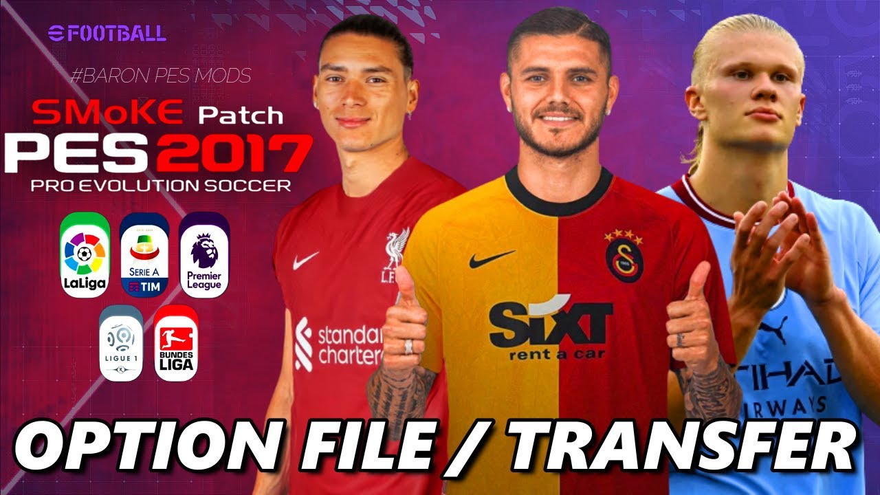 PES 2017, OPTION FILE SMOKE PATCH 2023, 1/9/23