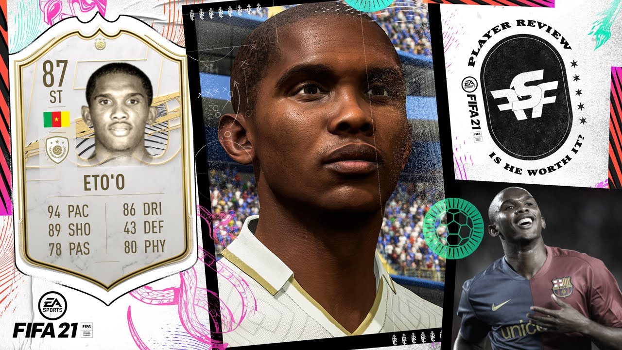 FIFA 21 Icon Eto'o Review | 87 Base Icon Samuel Eto'o Player Review - Eto'o FIFA 21