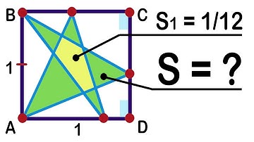 Find the area of a shaded region (a star). Geometry challenge. Math Olympiad Geometry problem.
