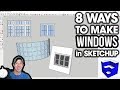 8 Ways to CREATE WINDOWS in SketchUp