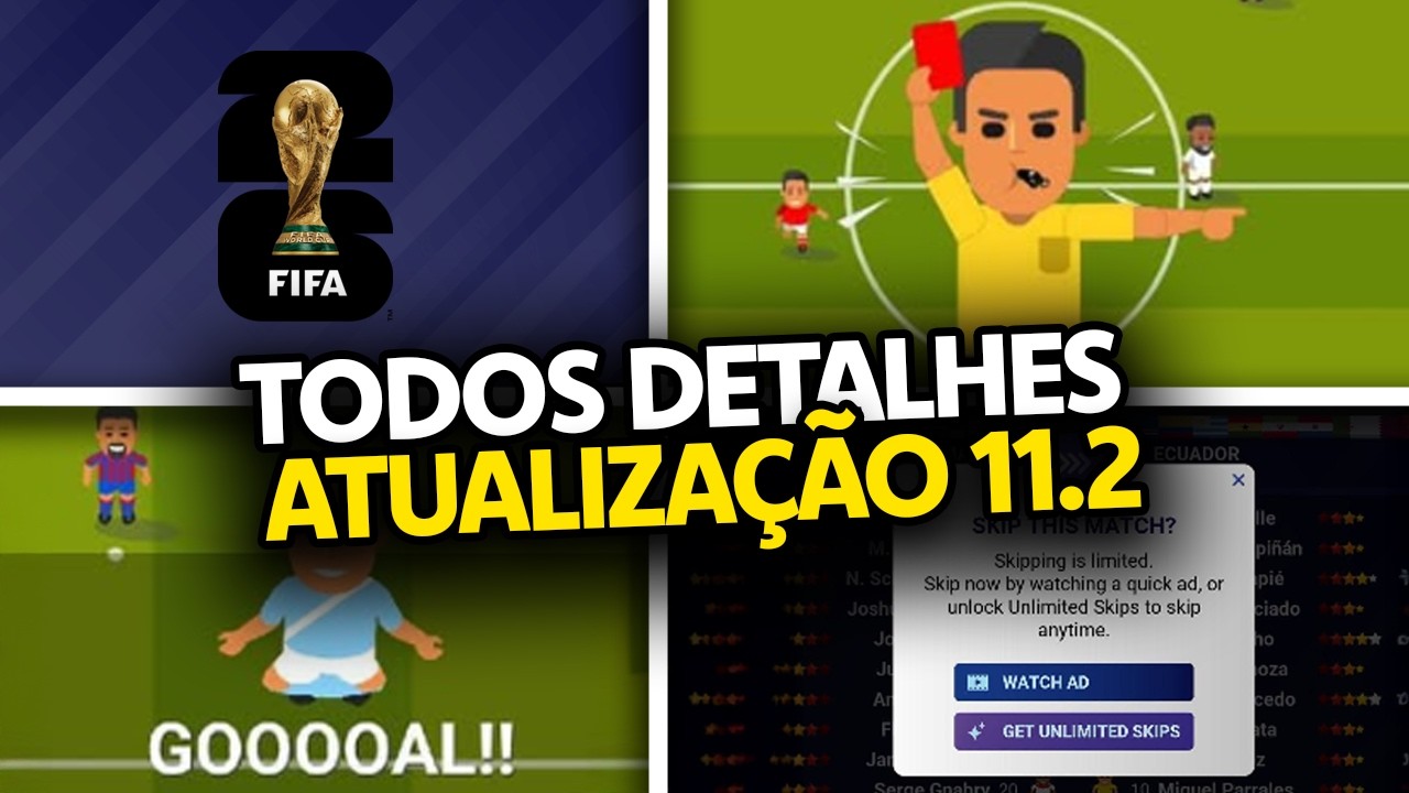 TODOS DETALHES DA ATUALIZAÇÃO 11.2 DO WORLD SOCCER CHAMPS