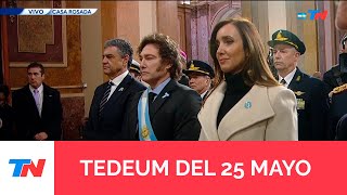 Javier Milei y sus ministros participaron del Tedeum en la Catedral, antes de viajar a Córdoba