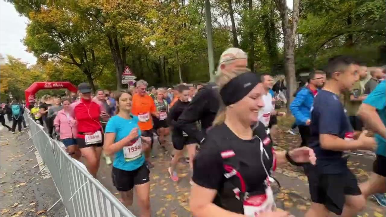 Start Halbmarathon im englischen Garten München Marathon , 3. Gruppe
