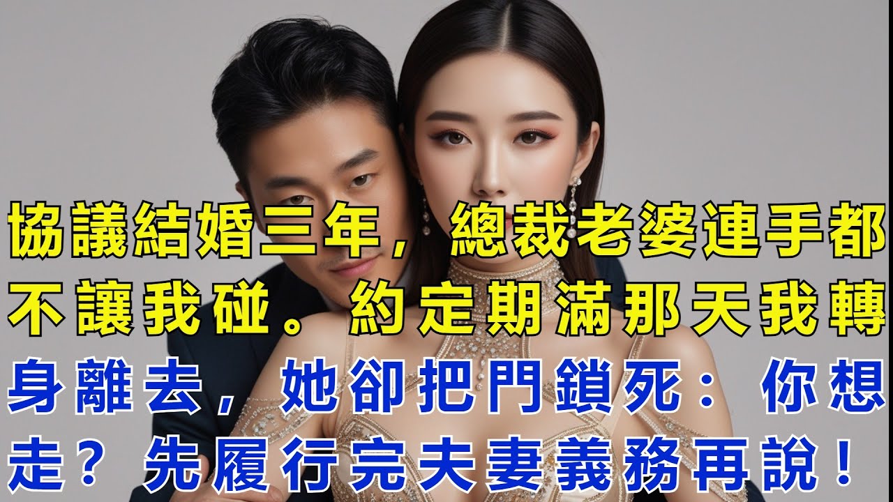 協議結婚三年，總裁老婆連手都不讓我碰。約定期滿那天我轉身離去，她卻把門鎖死：你想走？先履行完夫妻義務再說！