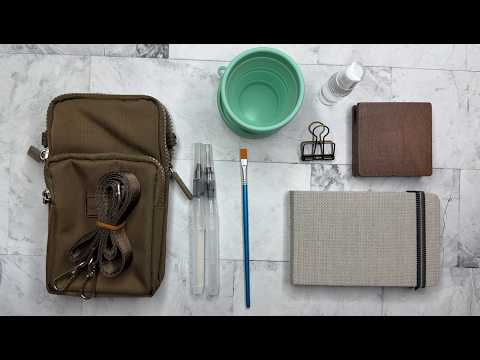 Great Gift! All in One 15 Color Watercolor Travel Set
