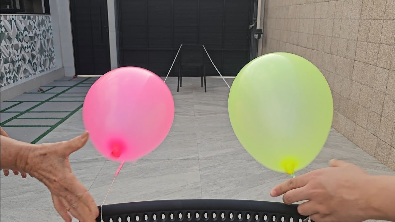 FIZEMOS UMA SUPER CORRIDA DE BALÕES FOGUETES!