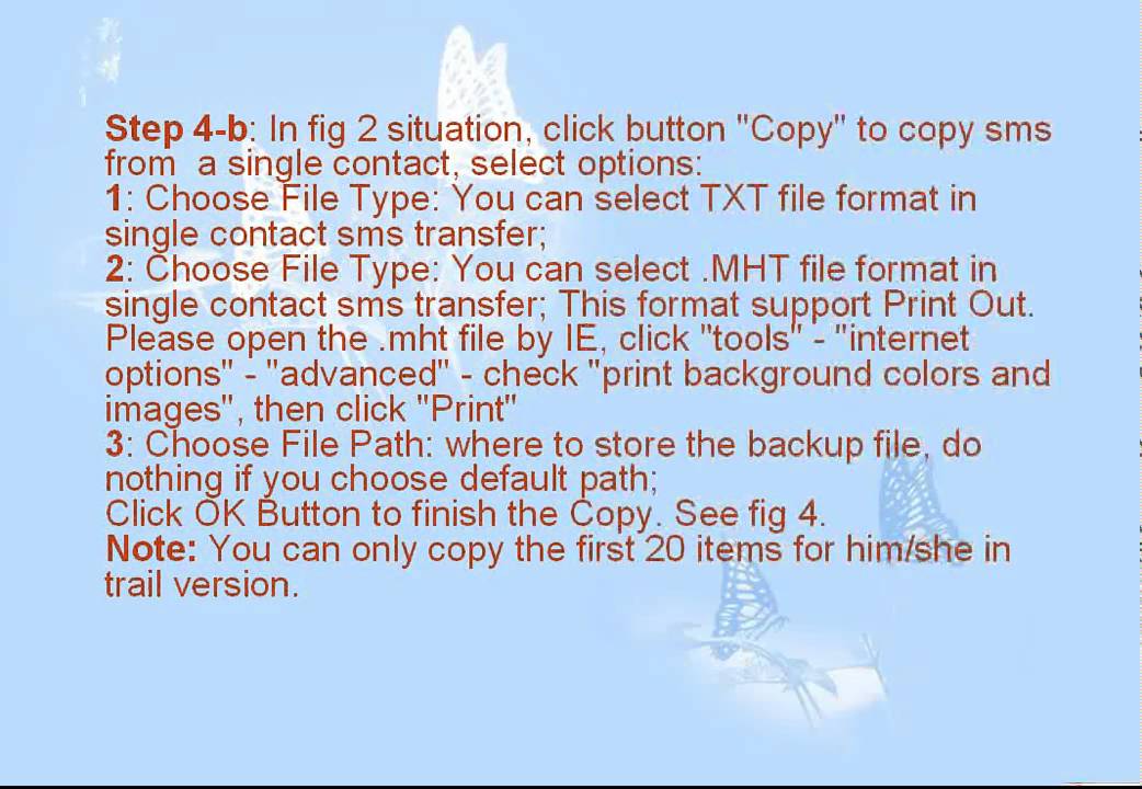 Apple iPhone sms backup