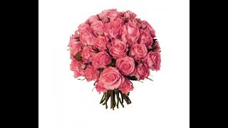 Bouquet de 40 roses roses