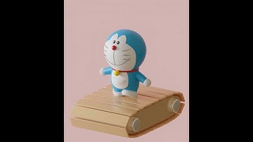 Doraemon Animation in Blender #shorts #blender #cartoon #kids