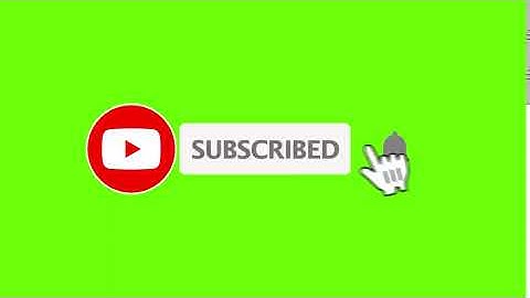 Youtube Animated Green screen Subscribe button with bell icon sound tan tan /click subscribe button