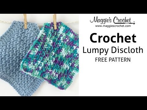 Lumpy Dishcloth Free Crochet Pattern - Right Handed