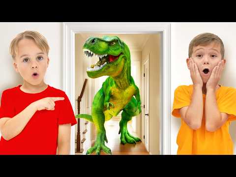 Kids Turn Toys Into Real Dinosaurs - Fun Stories for Kids!