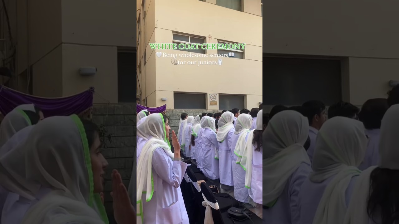 Mbbs white coat ceremony welcome 2025 batch MDCAT X NEET X MEDICAL student