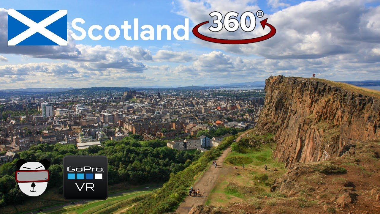 🌍 360° Arthur's Seat Viewpoint | Edinburgh, Scotland 🏴󠁧󠁢󠁳󠁣󠁴󠁿【GoPro VR Travel | 360 Video】