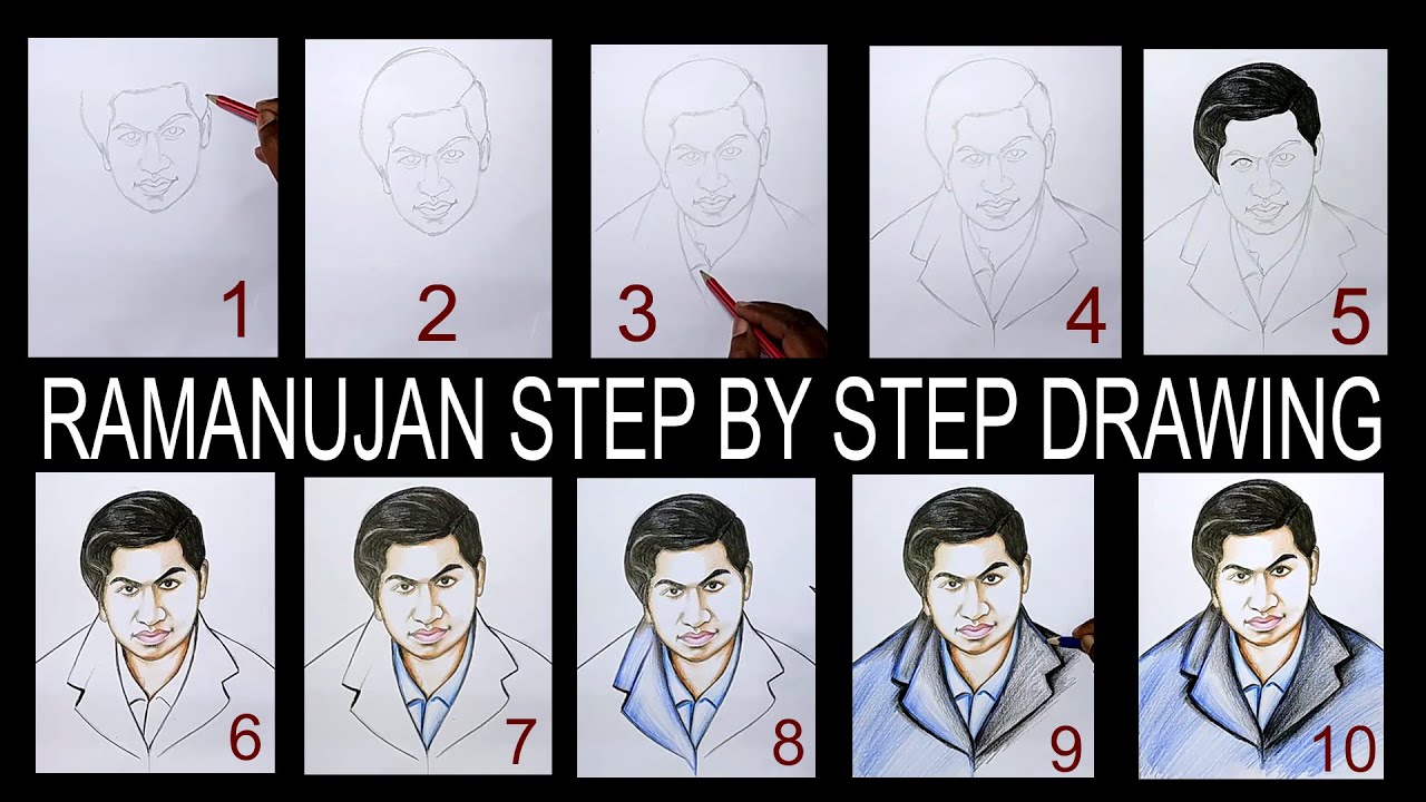 Ramanujam Drawing Step By Step Easy Method Srinivasa Ramanujan ramanujam-drawing-step-by-step-easy-method-srinivasa-ramanujan