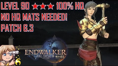 Final Fantasy XIV - Level 90 ★★★ 100% HQ Specialist MACRO NO HQ MATS NEEDED