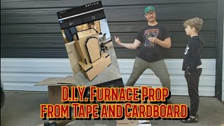 We Built A Furnace For Our Haunt Out Of Cardboard And Duct Tape