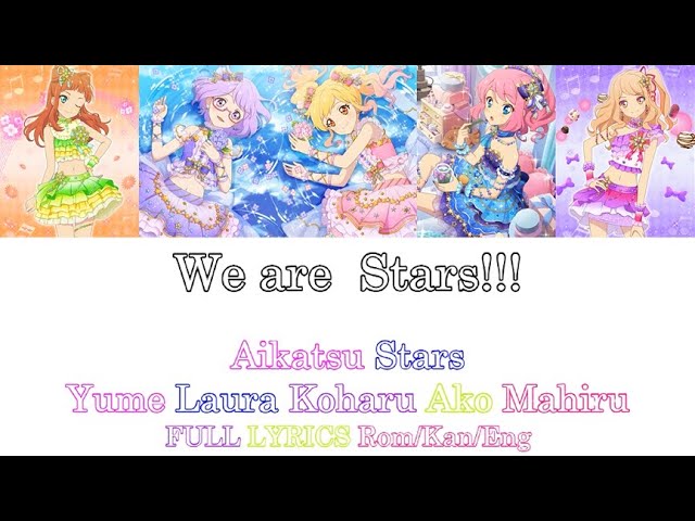 Aikatsu Stars Photo on Stage We are STARS!!!!! Yume Laura Koharu