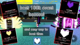 celler utmm beating 100k event bosses