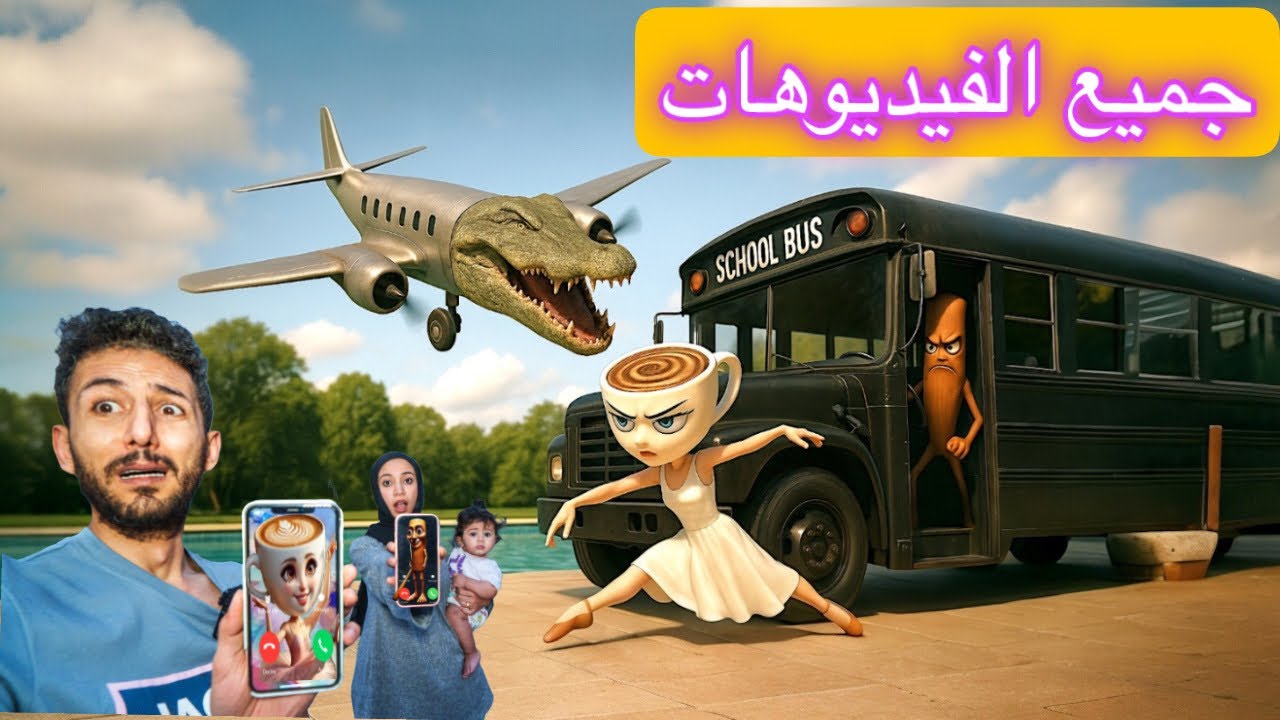 باليرينا كابوتشينا وتونغ تونغ ساهور وعائلتهم هاجمونا بباص المدرسه الأسود بسبب ميمي شوفوا اللي صار !!