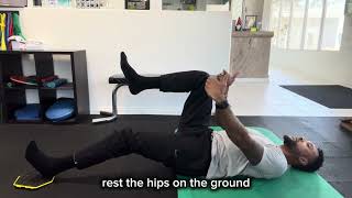 Eccentric Single Leg Hamstring Bridge Slider 