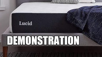 Lucid 10-Inch Memory Foam Mattress Demonstration
