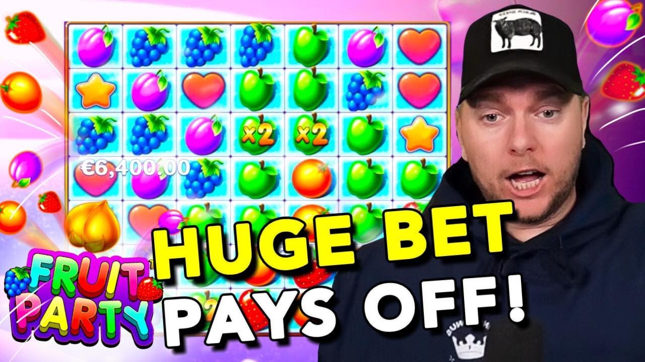 🍊 FRUIT PARTY 1 HUGE BET PAYS OFF!! YouTube