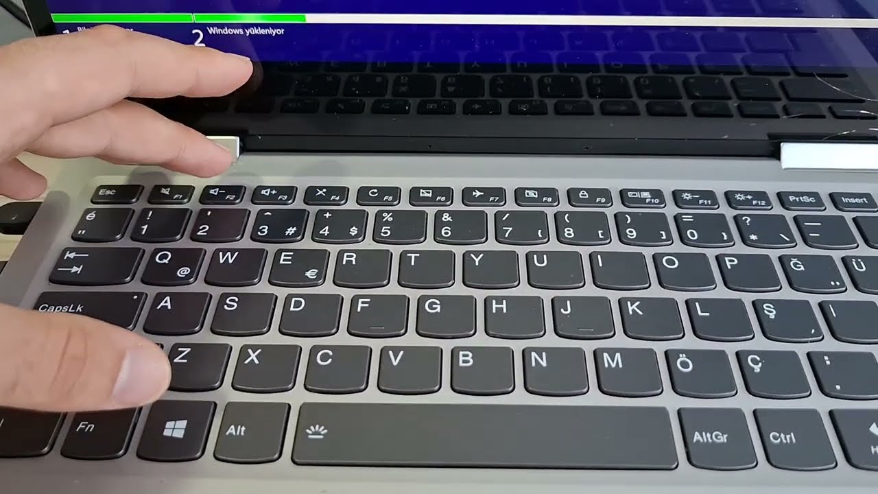 Lenovo Yoga USB Bellekten Başlatma ve Format