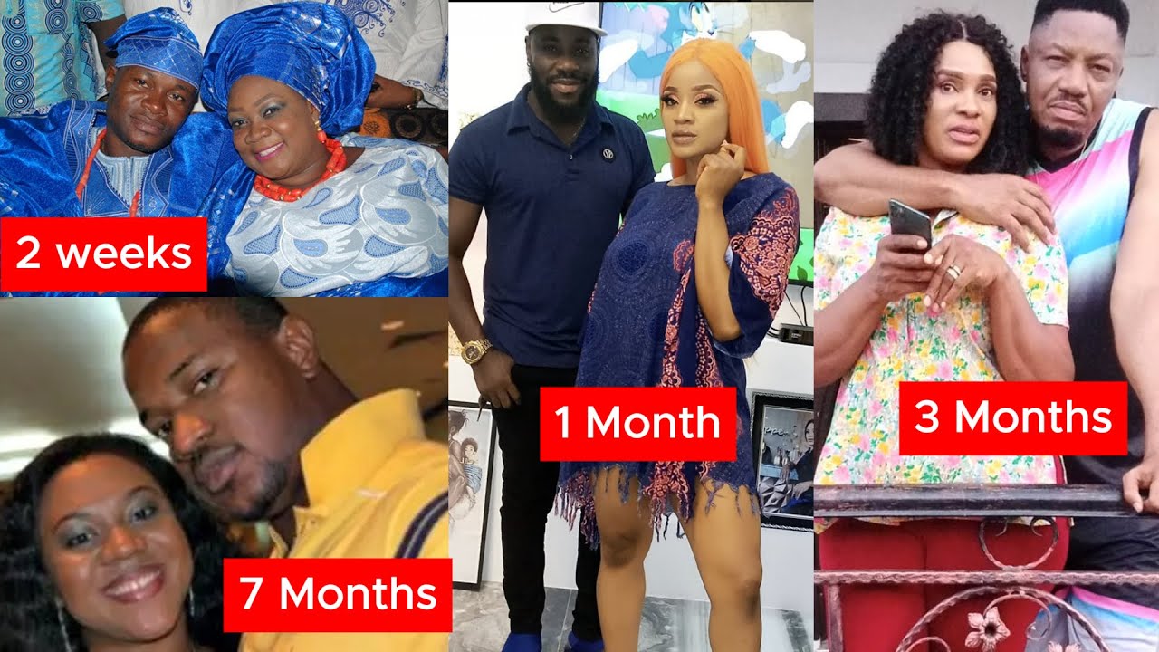 13 Shortest Lasting Marriages In Nollywood