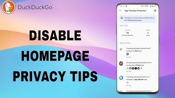 How To Turn Off And Disable Homepage Privacy Tips On DuckDuckGo App
